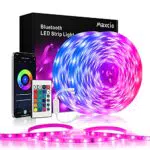 Maxcio Striscia LED, 20M RGB Luci LED con Controllo App Smartlife o Tuya Telecomando/Bluetooth Controllertrisce LED con 18D/M RGB Luci Colorate/Music/8 Modalità per la Della Casa