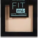Maybelline Fit Me Matte&Poreless Cipria Opacizzante, 115 Ivory
