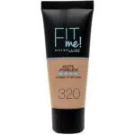 Maybelline New York Fondotinta Fit Me Matte&Poreless, 320 Natural Tan