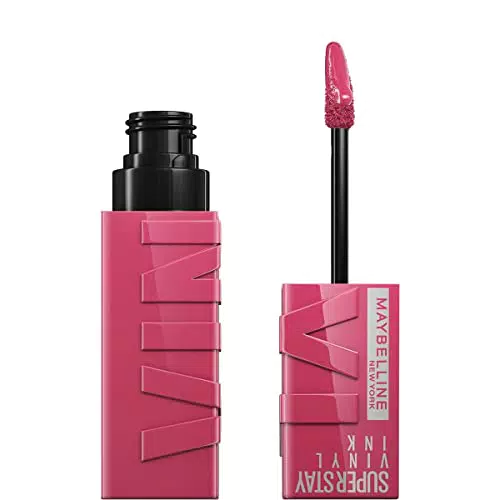 Maybelline New York Tinta Labbra a Lunga Tenuta Superstay Vinyl Ink, Tonalità: 20 COY