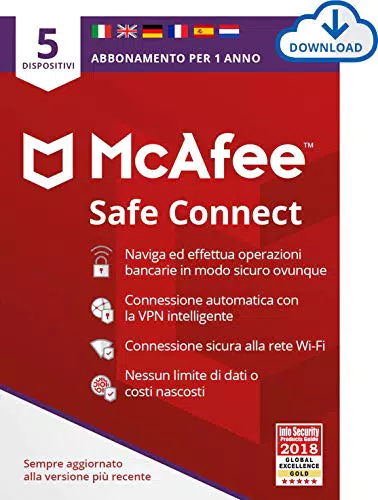 McAfee Safe Connect VPN, sicurezza e protezione della privacy su Internet