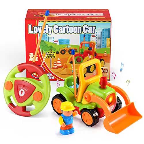 MDINGTD Regalo Bambino 1 2 3 4 5 Anniacchinine Giocattolo per Bambini Giocattoli Bambino 2 3 4 Anni Trattore Giocattolo Giochi Bambino 1 2 3 4 Anno Regali di Natale Bambini Verde