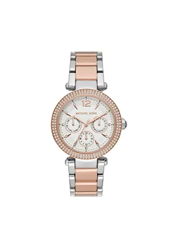 Michael Kors Orologio Parker Multifunzione da Donna in Acciaio Inossidabile BicoloreK6301