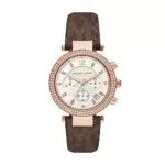 Michael Kors PARKER Orologio da Donnaisura Cassa 39 mmovimento Cronografoarrone