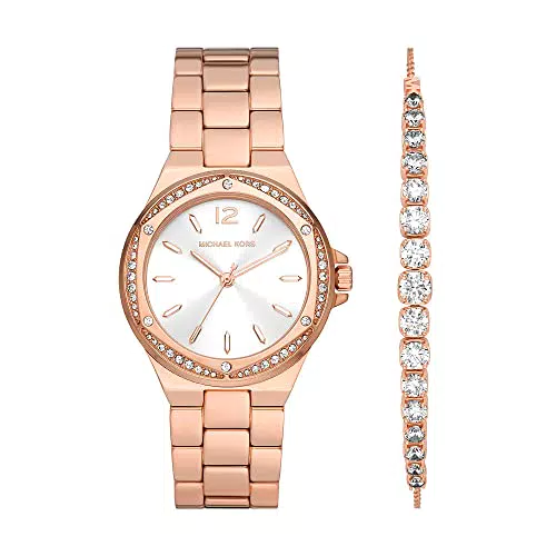 Michael Kors Quartz 3 Pointer con Braccialetto Lennox Mk1053Set