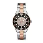 Michael Kors RUNWAY Orologio da Donna, misura Cassa 40mm, movimento a Tre Lancette