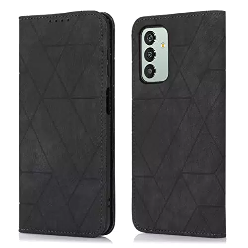 MIKULLE Custodia in Magnetica Flip PU Portafoglio per iPhone 14-Nero