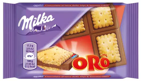 Milka Oro Saiwa Tavoletta di Cioccolato 20 x 35 g