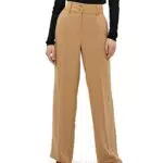 Minus Pantaloni Wide Leg, Donna, colore marrone