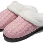 Mishansha Ciabatte Uomo Invernali Pelose Cotone Spugna Antiscivolo da Casa Chiuse Calde Morbido Comode Rosa