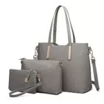 Miss Lulu 3 Pezzi Borsa a Mano Set Moda Borsa a Tracolla Pratica Borsa da Polso con Tracolla