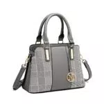 Miss Lulu Borse a Mano Donna Strisce Retrò Borse a Tracolla Elegante Cucitura Borsa a Tracolla Finta Pelle