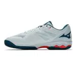 Mizuno Wave Exceed Light Accarpe da tennis Uomo, Wht Cherrytom Maroccanb