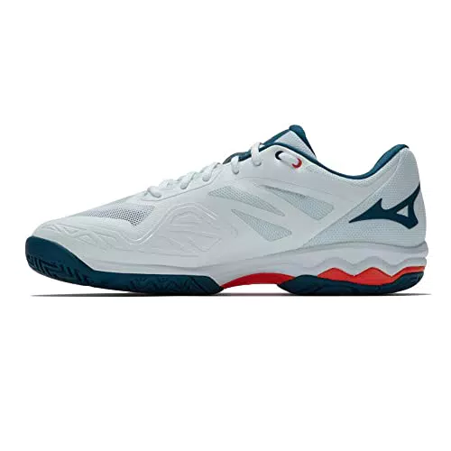 Mizuno Wave Exceed Light Accarpe da tennis Uomo, Wht Cherrytom Maroccanb