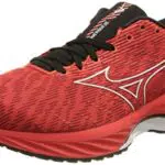 Mizuno Wave Rider 26carpe da Ginnastica Uomo, Accensione Rosso Bianco Nero
