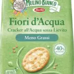 Mulino Bianco Cracker Fiori d'Acqua con Meno Grassinack Salato per la Merendaenza Olio di Palmaenza Lievito