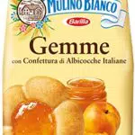 Mulino Bianco Dolcetti Gemme Biscotti Frollini con Confettura di Albicocche 100% Italiane