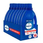 Napisan Additivo Igienizzante Lavatrice, Confezione da 8x1.2 Litri di Igienizzante Liquido per Lavatrice