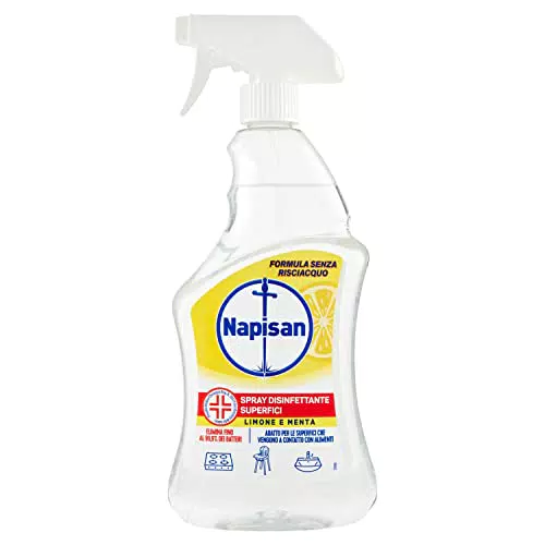 Napisan Spray Igienizzante Superfici, Limone e Menta, 750 ml