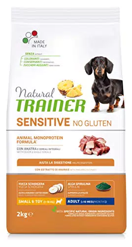 Natural Trainer Sensitive Senza glutine Cibo per Cani Adulti con Anatra - 2kg