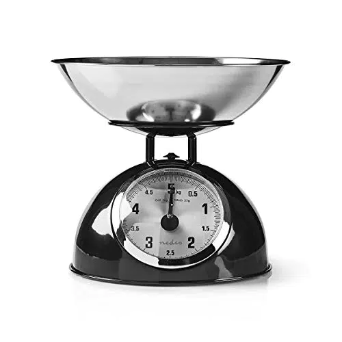 Nedis Bascula cucina retrò Anna logico metallo nero