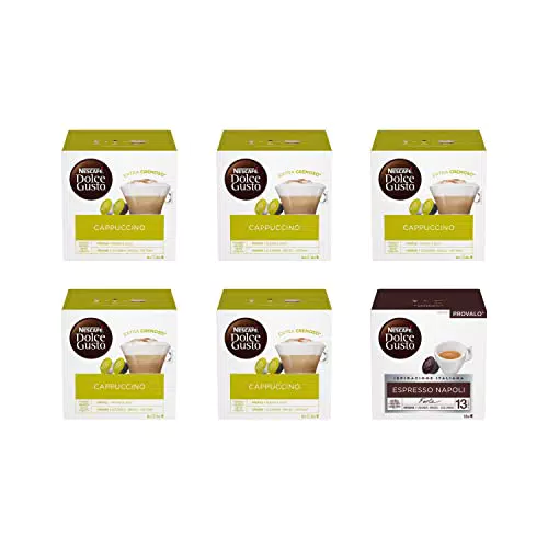 NESCAFÉ DOLCE GUSTO Cappuccino 5 Confezioni, Cortado Caffè Espresso Macchiato 1 Confezione
