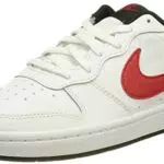 Nike Court Borough Low 2, Baby/Toddler Shoe, White/University Red-Black