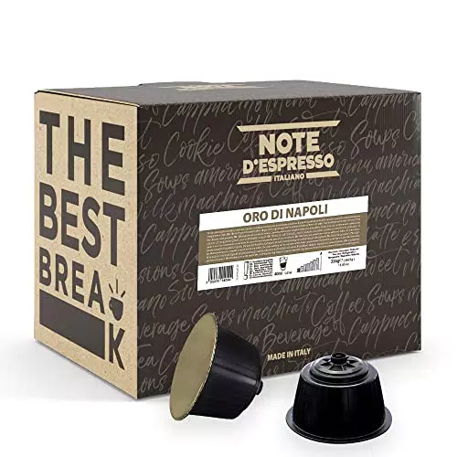 Note D'Espresso Oro di Napoli, Capsule Compatibili NESCAFE DOLCE GUSTO, 48 capsule
