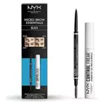 NYX Professional Makeup Brow Essentials Micro Brow Pencil & Control Freak Clear Brow Gel Duo Set