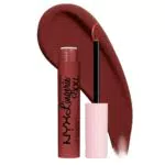 NYX Professional Makeup Lip Lingerie XXL, Rossetto liquido Matte a lunga tenuta, formula vegana
