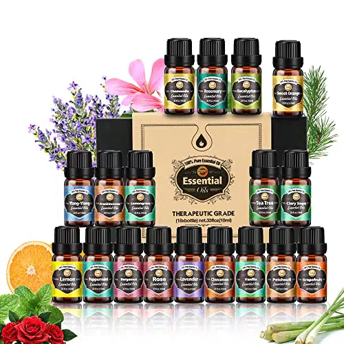 Set di olii essenziali per Diffusori, 18 flaconcini