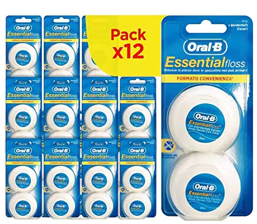 Oral-B Filo interdentale Essential 50 metri, aromatizzato alla menta /