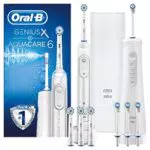 Oral-B Genius X & Aquacare 6 Kit Spazzolino Elettrico e Idropulsore Dentale