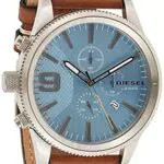 Orologio da uomo Diesel Rasp Chrono in acciaio inossidabile con cinturino in pelle