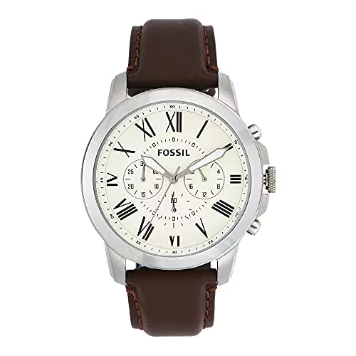 Fossil Orologio Grant da uomo, movimento cronografo al quarzo