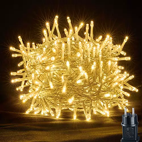 OxyLED 30M 300 LED Catena Luminosauci Albero di Natale Halloween Decorazioni Casa Catena Luci con Alimentato a Corrente 8 Modalità Luci Decorative da Interno per il Giardino