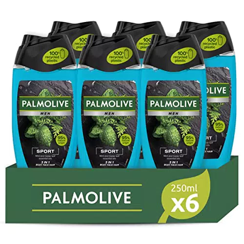 Palmolive Docciaschiuma Men Sport 3 in 1, pulisce e favorisce l'idratazione della pelle e dei capelli