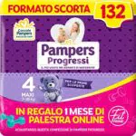 Pampers Progressi & Fit Prime Maxi, Formato Scorta, 132 Pannolini