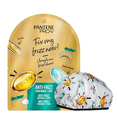 PANTENE Maschera&Cuffia per Capelli, ANTI-CRESPO, 1 Maschera 20 ml + 1 Cuffia