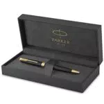 PARKER Sonnet Penna a Sferaaccatura di Colore Nero Opaco con Finiture in Oro