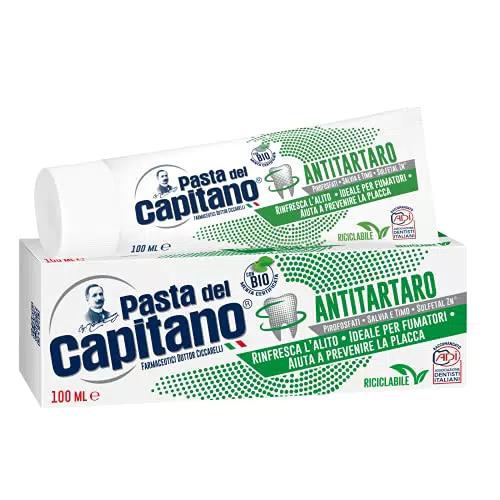 Pasta del Capitano, Dentifricio Antitartaro Bio, 100 ml
