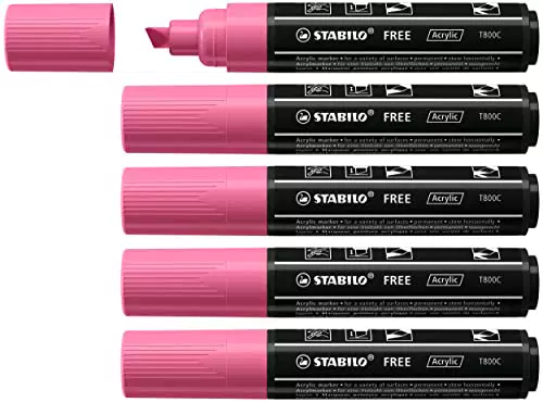 Pennarello acrilico - STABILO FREE Acrylic, Rosa