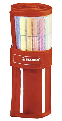 Pennarello Premium - STABILO Pen 68 - Rollerset con 30 Colori assortiti