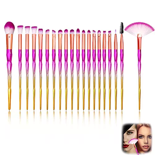 Pennelli Trucco Set, 20 pezzi Pennello da Trucco Premiumet di Pennelli Professionali per Trucco