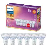 Philips Lighting Kit 6 Faretti, 3.8 W Equivalenti a 50 Wuce Calda