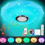 Plafoniera LED dimmerabile, plafoniera con altoparlante bluetooth