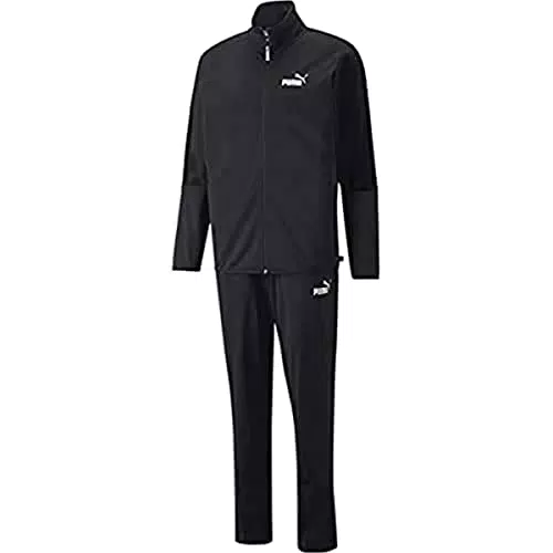 PUMA Set Estivo in Poliestere, Tuta Track Uomo, Black
