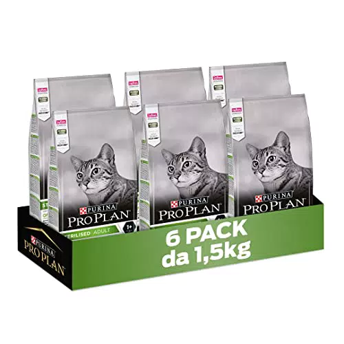 PURINA PRO PLAN Sterilised Gatto, Crocchette con Coniglio, 9kg