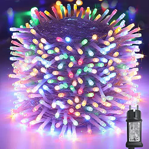 Qedertek Luci Albero di Natale, 100M 800 LED Catena Luminosa