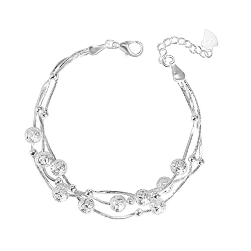 QianSiLi Bracciale Elastico Donna Albero Della Vita, In Pietre Naturali, Regolabile 7-10 Cm, Regalo Per Mamma, Nonna, Compleanno, Festa Della Mamma